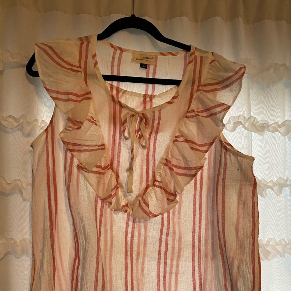 Striped Ruffle Top